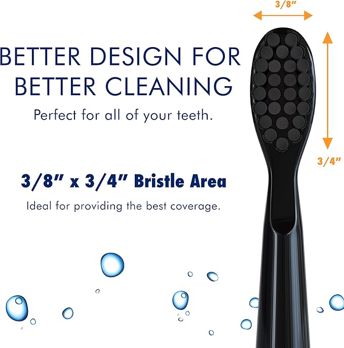 Sonic-FX Solo Electric Toothbrush - 3 Brushing Modes - with Intelligent Auto-Timer, Includes 2 Tooth Brush Heads, and 1 Interdental Head, Rechargeable, Electronic Charging/Storage Base (Black)