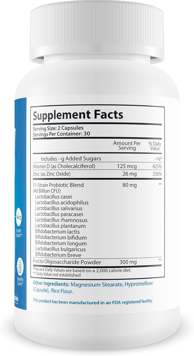 Fresh Tooth 360 Pro Our Best Oral Dental Probiotics for Teeth & Gums - Oral Health Probiotics - Mouth Probiotics - Oral Probiotics for Women & Men - Oral Probiotics for Men & Wm - Best Oral Probiotics