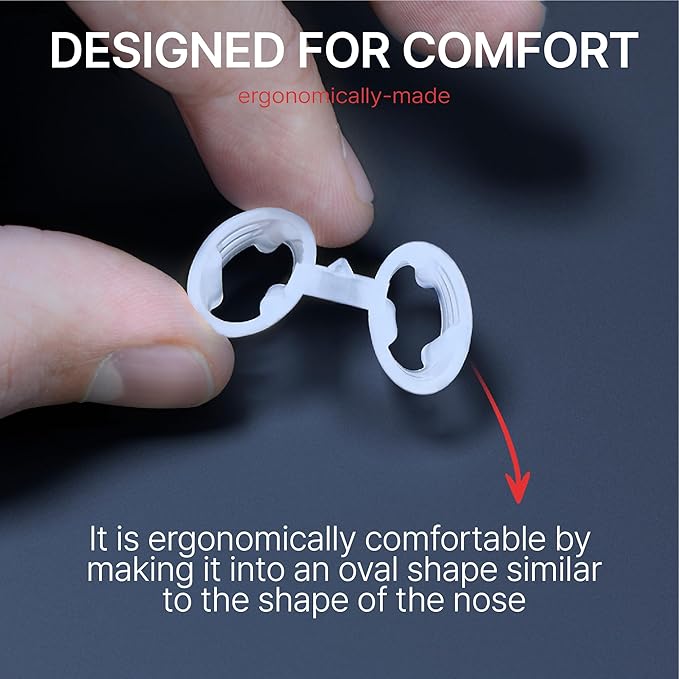 Dr. Koring Snoring Solution Nasal Dilators for Sleeping Snore Stopper Device Clip (Made in Korea) (Helical Design) (100% Silicone) (4 Sizes) – Anti Devices Nose Strips Alternative Breathing