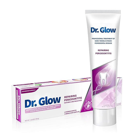 Gum Disease Treatment Toothpaste for Early & Mid Periodontitis, Gingivitis Treatment Gum Repair for Receding Gums, Periodontal Disease Treatment Hydroxyapatite Toothpaste Fluoride Free 3.52OZ