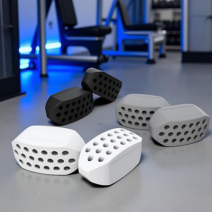 6Pcs Jaw Exerciser For Men Resistance Levels BPA Free Silicone Jaw Exerciser Gum Tablets for Women Jawline Exerciser Shaper For Beginner, Intermediate and Advanced Users，Strength Training Equipment