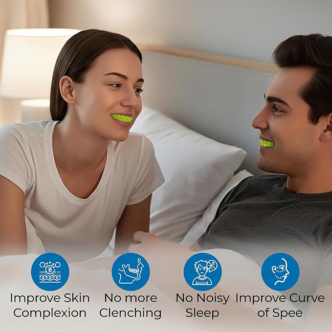 Reviv R1 Mouth Guard for Grinding Teeth at Night | Food-Grade Silicone Night Guard | Guard for Teeth Clenching Nighttime Protection (Large Yellow)