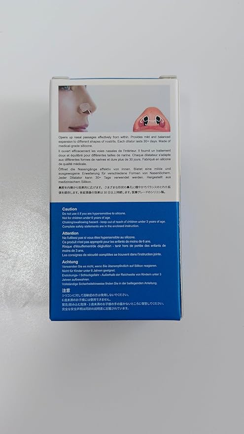 WoodyKnows Ultra-Thin Nasal Dilator, Improves Sleep and Sports Airflow, alleviates Nasal Congestion and Nose-Related snoring, deviated Septum aid (L 3 Pack)
