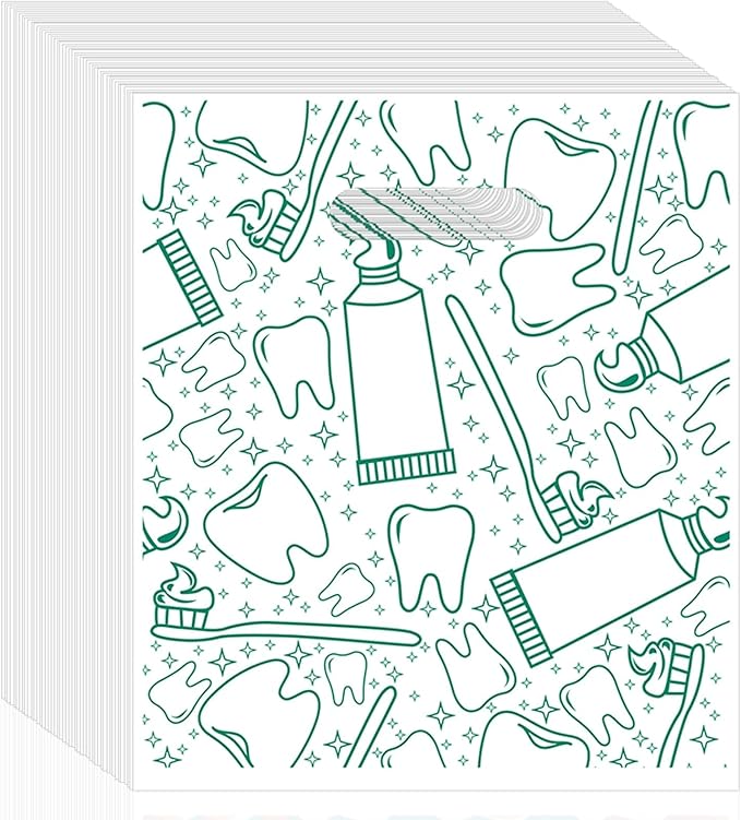 800 Pcs Dental Bags, Tooth Patient Care Dental Bags, 9 x 8 Inches dental goodie bags, for Dental Clinics, Schools and Patient use (Style 9)