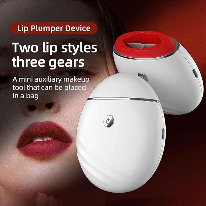 Electric Lip Vacuum Plumper,Lip Plumper Device,Lip Enhancer Plumper Tool,Automatic Lip Enhancer Fuller Device,Bigger Lip Suction Plumper Tool,3 Gears Lip Augmentation Beauty Device (Black)