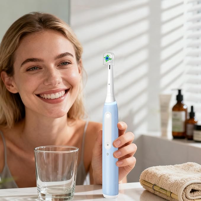 Replacement Heads Compatible with Oral B iO Electric Toothbrush, Replacement Toothbrush Heads Fit for Oral-B iO 2/3/4/5/6/7/8/9/10 Series Toothbrush, 8 Packs (White)