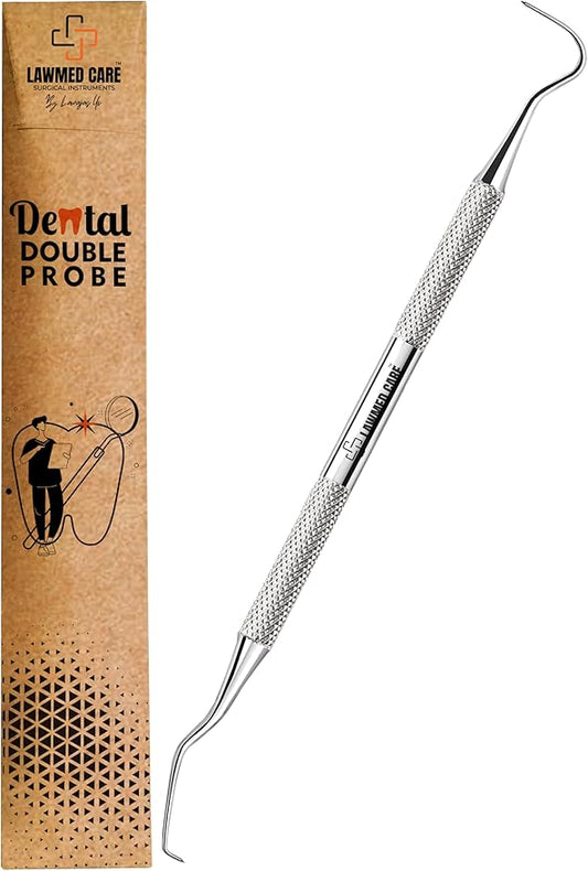 Stainless Steel Dental Tool Set – Plaque & Tartar Remover with Dental Pick & Tooth Scraper
