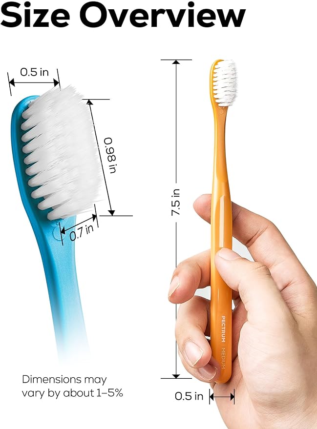 Extra Soft Manual Toothbrush Pack, 6 Count, Deep Cleaning Flossing Toothbrushes for Sensitive Teeth & Receding Gums, Tapered Bristles for Adults & Elders, Help Plaque Removal, Assorted Colors