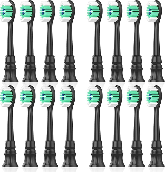 Lanveda Replacement Toothbrush Heads Compatible with Philips Sonicare Replacement Heads, Replacement Brush Head Compatible with Phillips Sonicare 4100 5100 5300 6100 Electric Toothbrush, 16 Pack