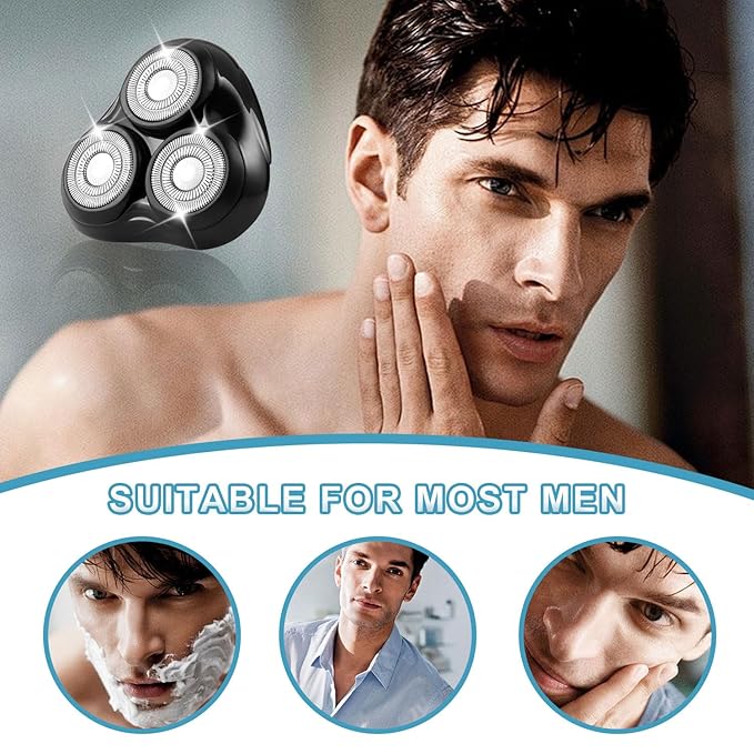 Shaver Replacement Head Compatible with Remington Shaver Razor Parts for Series R3,R4,R5,R6,R7,R8,SP-3141 and SP-5161 Foils (Black/2Pack)