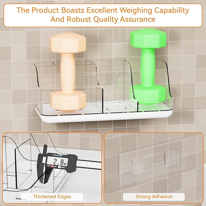 Yieach Mens Bathroom Organizer Countertop,Bathroom Sink Caddy Countertop Storage,White 7 Slot Vanity Bathroom Toiletry Organizers and Toothbrush Holders for Toothpaste,Electric Tooth Brush Organizer