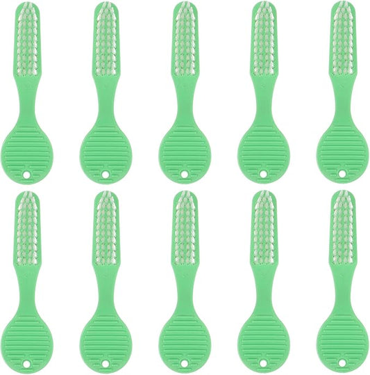 Luxshiny Mini Toothbrush 10pcs Soft Bristles Manual Toothbrushes Large Brush Head Short Handle Oral Cleaning Brush for Prison Use and Travel