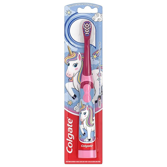 Colgate Kids Battery Powered Toothbrush, Unicorn, Extra Soft Toothbrush, Ages 3 and Up, 12 Pack