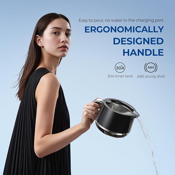 Ultrasonic Retainer Cleaner Machine - 45kHz Ultrasonic Cleaner - 200ML Mouth Guard & Denture Cleaner Pod & Jewelry - 5 Modes with Digital Timer - Upgrade Water Bottle Design