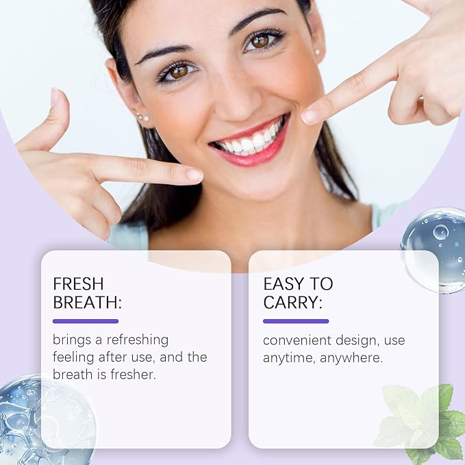 KISS ARTIFACT Mint Flavor Oral Spray, Effective Freshening Breath Spray with Vitamin B1 and Peppermint Extract, 15ml/0.51 fl oz