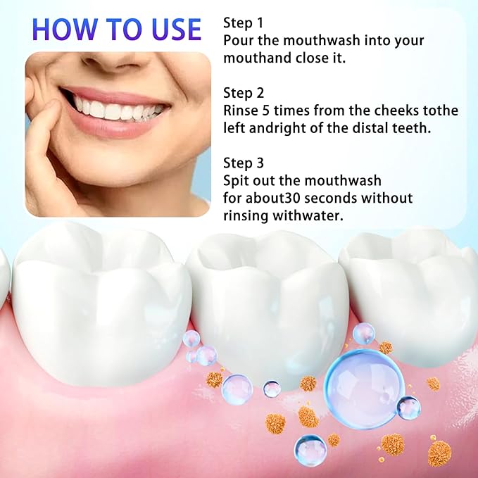 60PCS Travel Size Mouthwash,Portable Mini Mouthwash,Long-Lasting Freshness Travel Mouth Wash for Oral Care A2