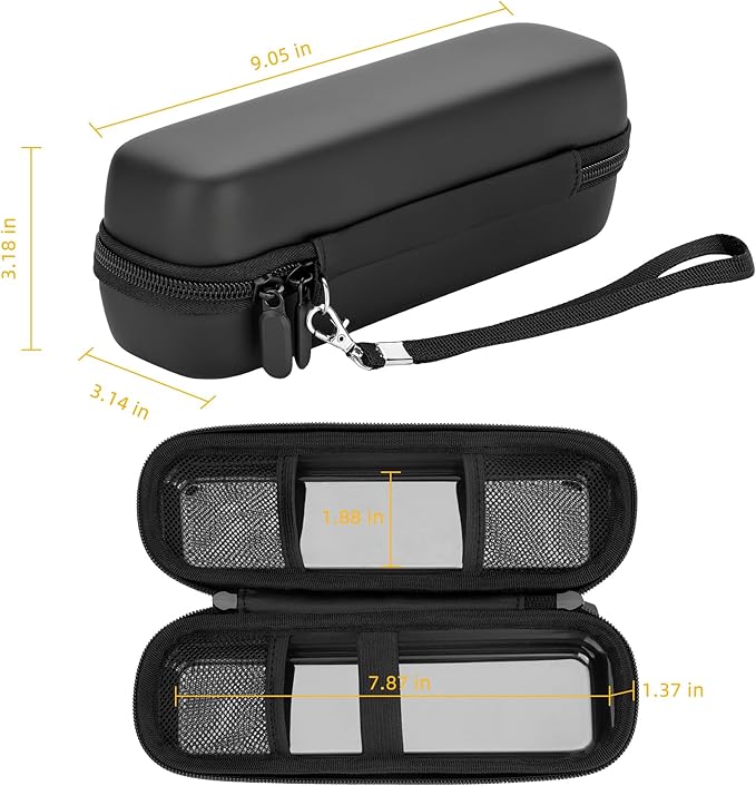 Stukcae Toothbrush Travel Case for Oral-B Pro 1000, 2000, 3000, 3500, Hard Shell Portable Carrying Electric Toothbrush Protection Case with Waterproof Grey Lining, Mesh Pocket for Accessories