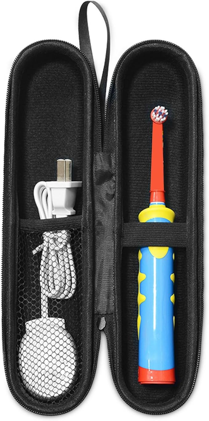 Electric Toothbrush Travel Case, Hard Shell Protective Kids Toothbrush Storage with Lanyard, for D10 Kid Electric