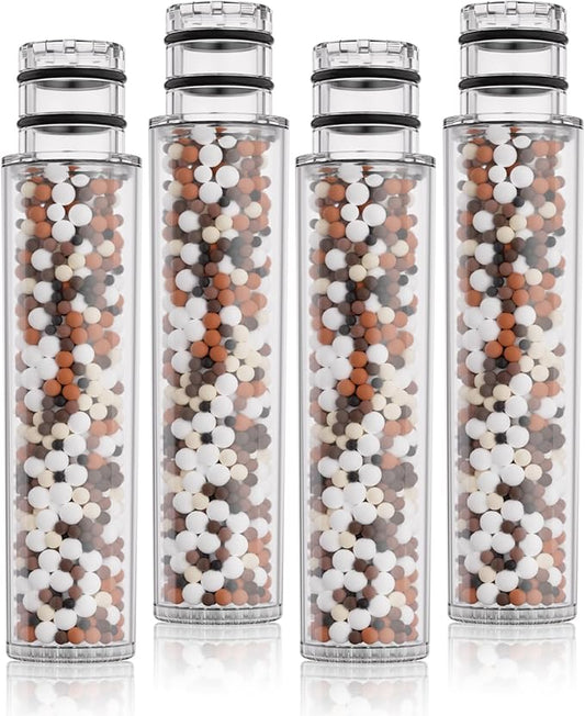 SR SUN RISE Shower Filter for Handheld Shower Head, 4 Pack Replacement Filters for Hard Water Remove Chlorine and Harmful Substances Only Fits SR SUN RISE Shower Head