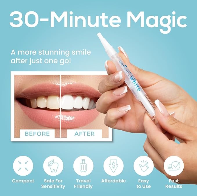 Venus Visage Award Winning Teeth Whitening Pen, 20+ Uses - Teeth whitening Kit Professionally formulated - Best Teeth whitening Gel Pen Teeth Whitener - Low Sensitivity (Mint) (0.07 Fl Oz (Pack of 2))