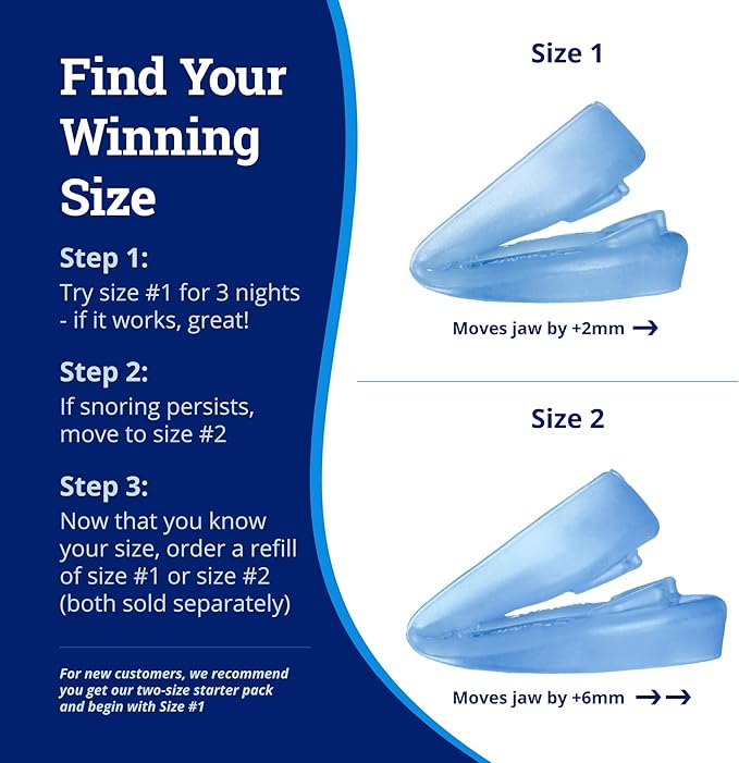 ZQuiet Anti-Snoring Mouthpiece Solution, 2 Size Comfort System Starter Kit + Nasal Dilator (2 Pack / 30 Day Supply) - Made in USA & FDA Cleared