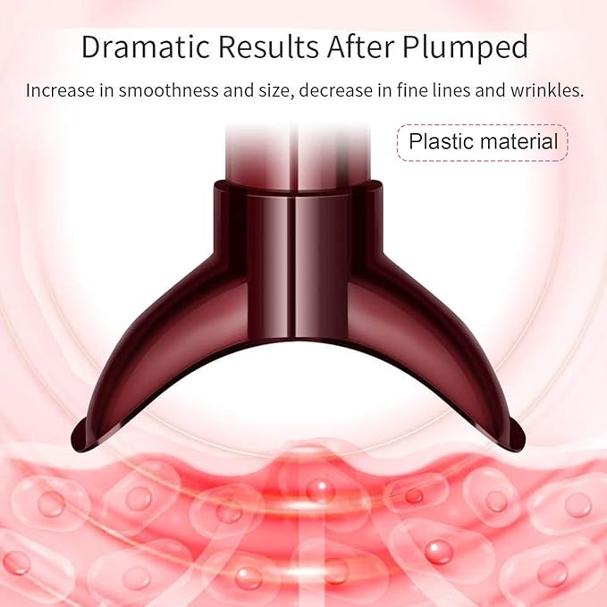 Lip Plump, Lip Plumper Tool Portable Self-Suction Manual Massage Lip Plumper Device Circulation Enhance Lip Lines Reduce Lip Plumper for Plumper Lips, Lip Plumper