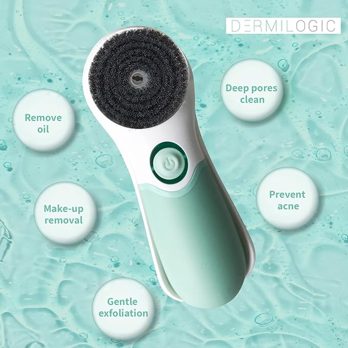 Activated Charcoal Facial Brush Head Replacement, Soft Spinning Bristles for Gentle Cleansing, Compatible with Most Facial Cleansing Devices, Smooth, Radiant Skin Care Accessory