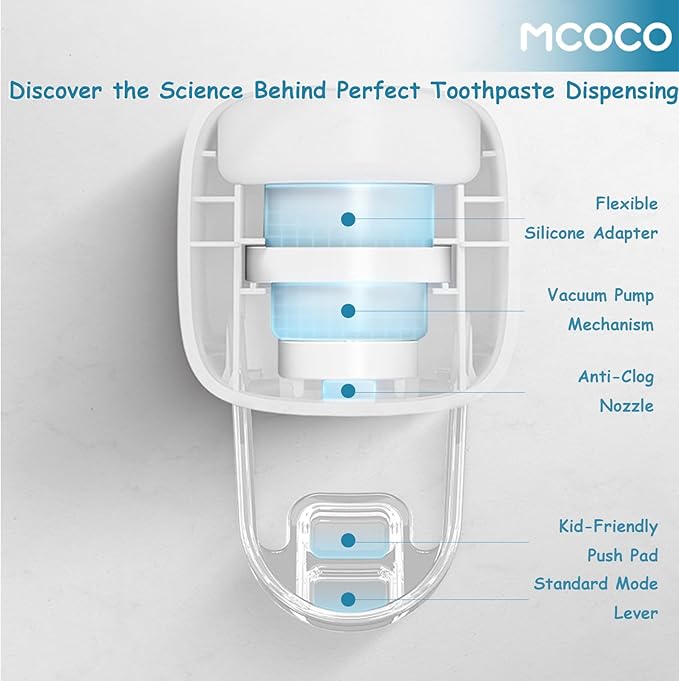 Toothpaste Squeezer Minimalist Toothpaste Squeezer Wall Mounted for Bathroom 1 Pcs Black