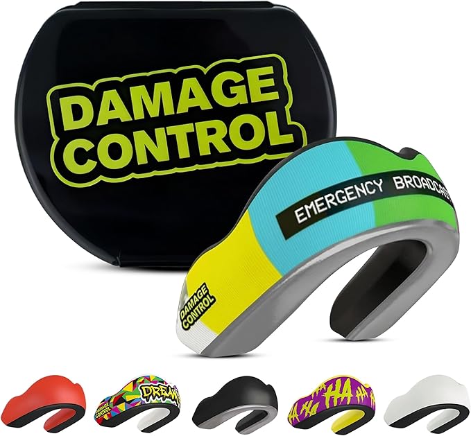 DAMAGE CONTROL Extreme Impact Mouth Guard – Sports Mouthguard for Boxing, MMA, BJJ, Hockey, Rugby, Lacrosse, & More – Mouthpiece for Teeth & Jaw Protection, for Youth & Adults