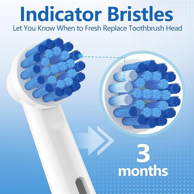 THISONG Soft Bristle Sensitive Replacement Brush Heads for Braun Electric Toothbrush - Gentle and Comfortable Brushing for Sensitive Gums - Pack of 12