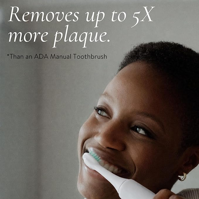 Blast Smile Care Electric Toothbrush with Tynex Bristles - Rechargeable Toothbrush with 30-Second Reminder & 2-Minute Smart Timer - IPX7 Waterproof Sonic Tooth Brush Includes 2 Tooth Brush Heads
