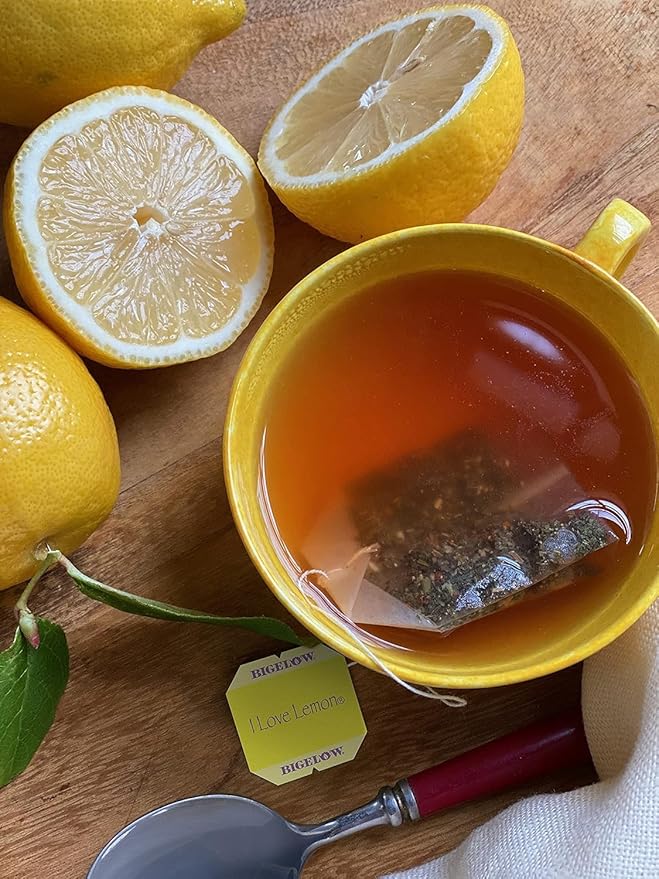 Bigelow Tea I Love Lemon with Vitamin C Herbal Tea, Caffeine Free Tea with Lemon, 20 Count Box (Pack of 6), 120 Total Tea Bags