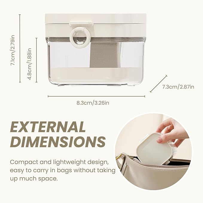 Denture Case Retainer Cleaning Case with Retainer Removal Tool and Brush, No-Leak Denture Bath Box Cup, Complete Clean Care for Clear Braces, Mouth Guard, Night Guard & Retainers (White)