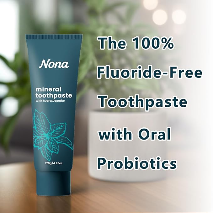 Nano Natural Probiotic Hydroxyapatite Toothpaste - Mild Mint | Fluoride-Free, Remineralizes Teeth, Freshens Breath, Suitable for Sensitive Teeth, Daily Oral Care (2pcs)