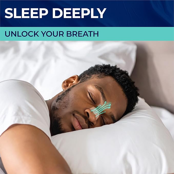 Peace&Quiet PQ 40 Nasal Strips for Snoring, Nasal Stripes for Sports & Sleeping - Nose Strips for Congestion Relief, Snore Reducing Aids - Improve Sleep, Reduce Snoring | Transparent