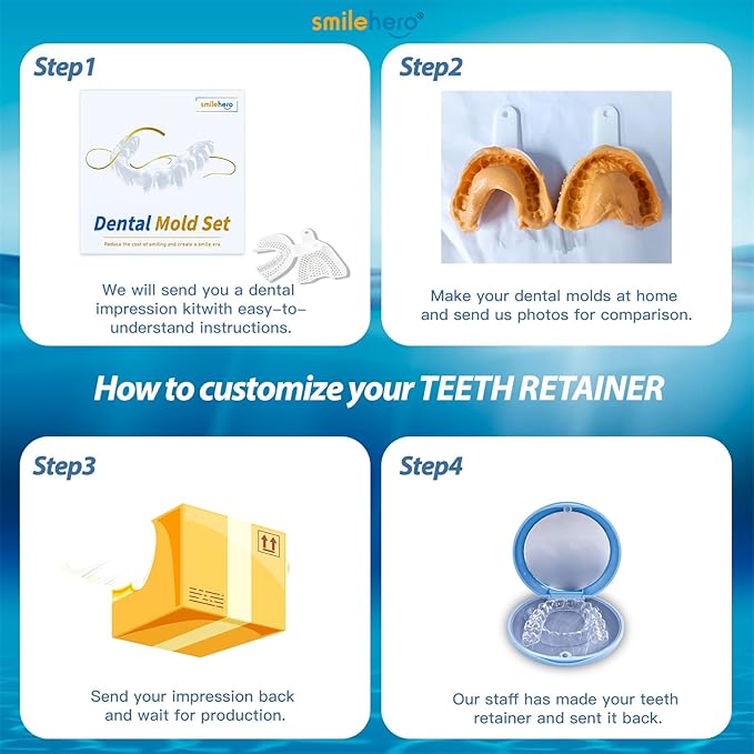 Custom Mouth Guard for Teeth, 2 PackComfortable Grinding Guard for Adults Teeth Retainer forUpper and Lower Teeth, BPA-Free, Durable,Easy to Use.for Adults and Teens
