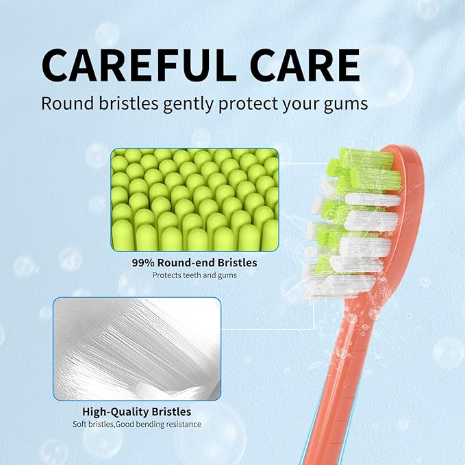 Replacement Toothbrush Heads Compatible with Philips One Sonicare Electric Toothbrush HY1200 HY1100, Tooth Brush Head Koi Red -10 Pack