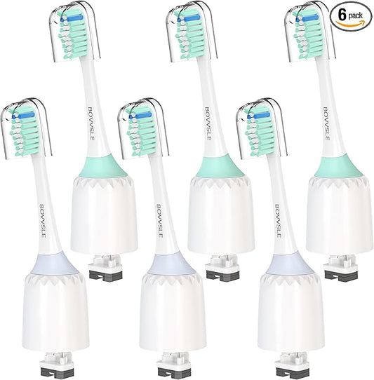 Replacement Toothbrush Heads for Philips Sonicare Replacement Heads E-Series, Essence, Xtreme, Electric Replacement Brush Head for Phillips Sonicare, for Philips Sonic Care Toothbrush,Green & White