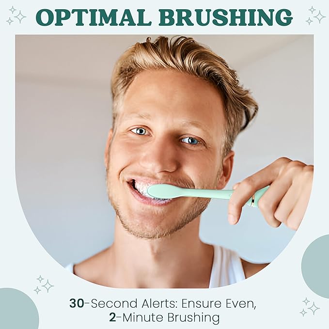 Sonic Electric Toothbrush - Battery Operated Toothbrush Electric with Timer, 5 Cleaning Modes & 3 Intensity Levels - Electronic Toothbrush for Adults with Long-Lasting 90-Days Battery Life