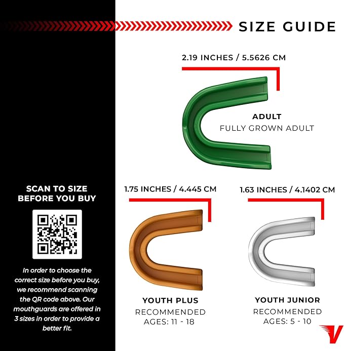 Velocity Champion Youth Mouthguard, 1 Pack, Carolina Blue & White - for Ages 11 to 18 - Ideal for Lacrosse, Football, Hockey, Basketball, Soccer, Boxing, Martial Arts, Field Hockey, and More