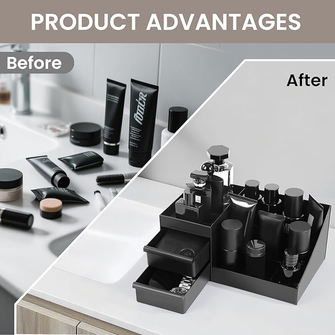 Mens Cologne Organizer,Bathroom Organizers,Organizer For Men,Cologne Stand,Perfume Tray,Perfume Stand,Perfume Organizer,Room Decor for Men,Toothbrush Holders,Bathroom Shelf,Counter Storage