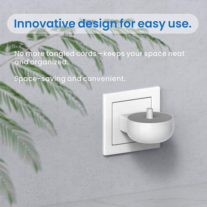 2-in-1 Wall Charger for Oral-B Braun Electric Toothbrush, 3-Port US Plug Charger Base for Oral B Genius Pro Smart Vitality Kids io2 io3 io4 io5 io6 Serie, IPX5, White