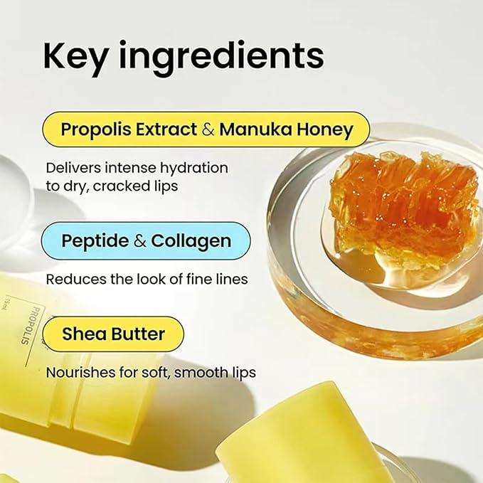 Honey Lip Butter, 12hrs Long-lasting Moisture, Gentle Exfoliation, Hygienic Twist Dispenser,korean skin care