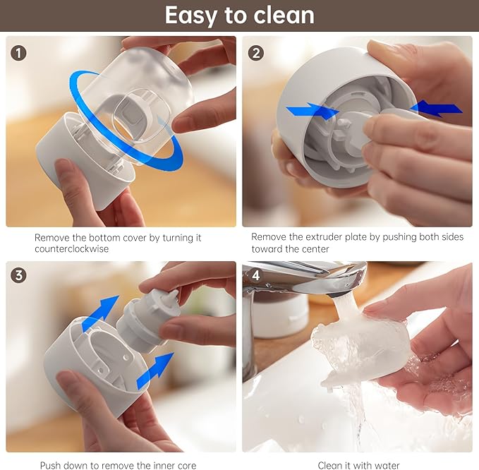 Toothpaste Dispenser, Wall Mounted Automatic Toothpaste Squeezer for Kids and Adults, with Strong Adhesive Sticky Hook, Labor Saving Bathroom Toothpaste Dispenser, White