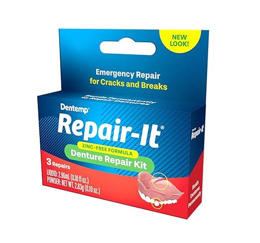 Dentemp Repair Kit - Repair-It Advanced Formula Denture Repair Kit (Pack of 2) - Repairs Broken Dentures, Mends Cracks and Replace Loose Teeth