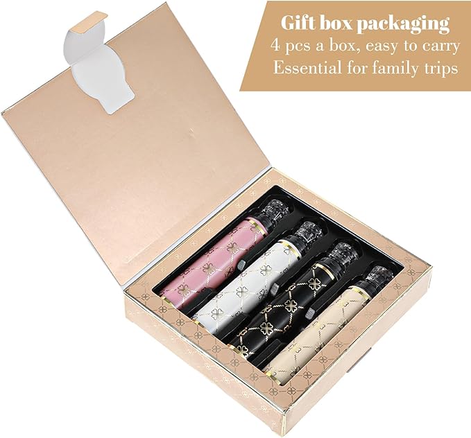 Thrymme 4Pcs Portable Toothbrush, Travel Toothbrushes Head with Case, Soft Bristles for Adults & Kids, Camping, Business Trips