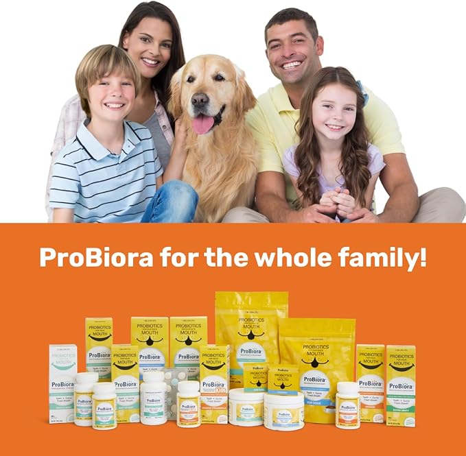 ProBiora Oral-Care Chewable Probiotic Tablets | Probiotic Supplement for Women & Men | Healthier Teeth & Gums | Fresher Breath | Whiter Teeth | 30 Count | Pack of 3 | Orange