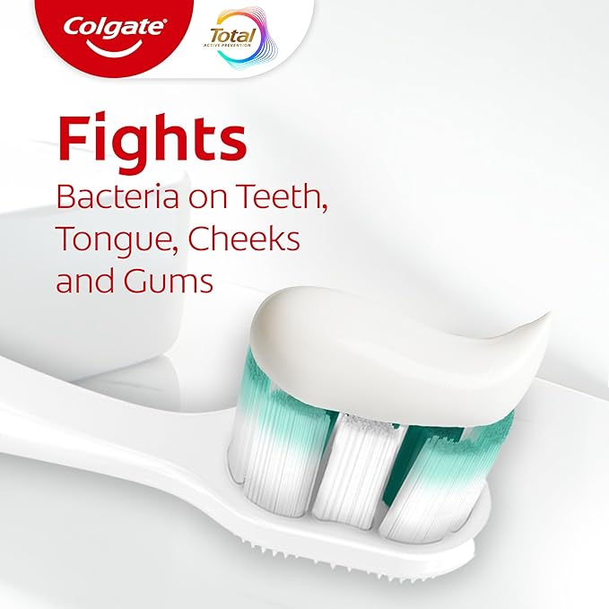 Colgate Total Active Prevention Gum Protect Whitening Toothpaste, Whitening Gum Toothpaste for Inflammation, Redness, Bleeding, Irritation, and Sensitivity, SLS Free, 3 Pack, 3.0 oz