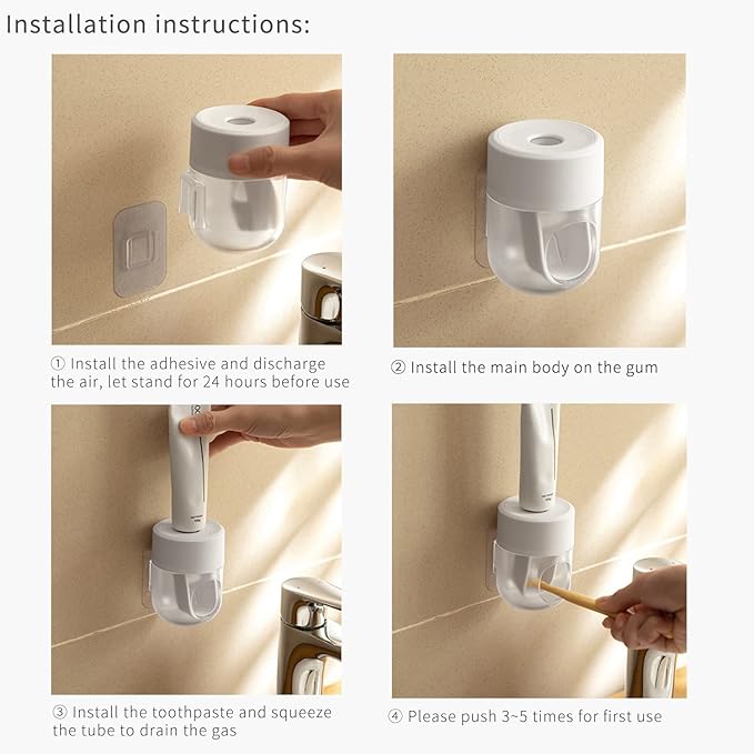 𝟐𝟎𝟐𝟔 𝐔𝐩𝐠𝐫𝐚𝐝𝐞𝐝 So Nice Toothpaste Dispenser Wall Mounted Bathroom Automatic Toothpaste Squeezer,Visualization of Toothpaste Flow Rate