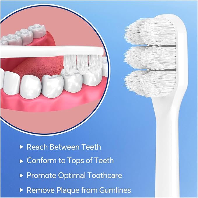 Ultra Soft Replacement Toothbrush Brush Heads ，Compatibility for Philips Sonicare Electric(8 Pcs)
